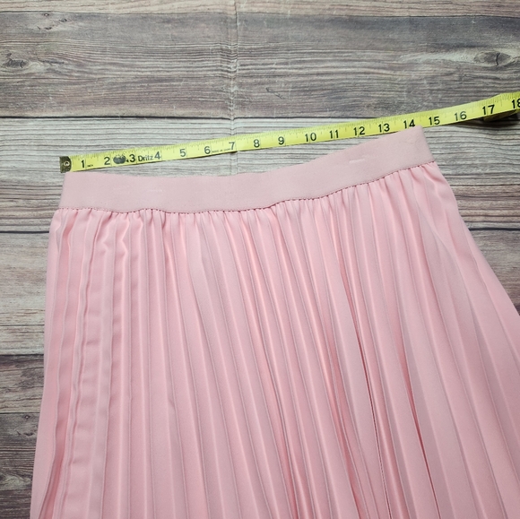 5/$15 Grace Karin Elastic Waist Pleated Chiffon Midi Swing A-line Skirt - Picture 4 of 7